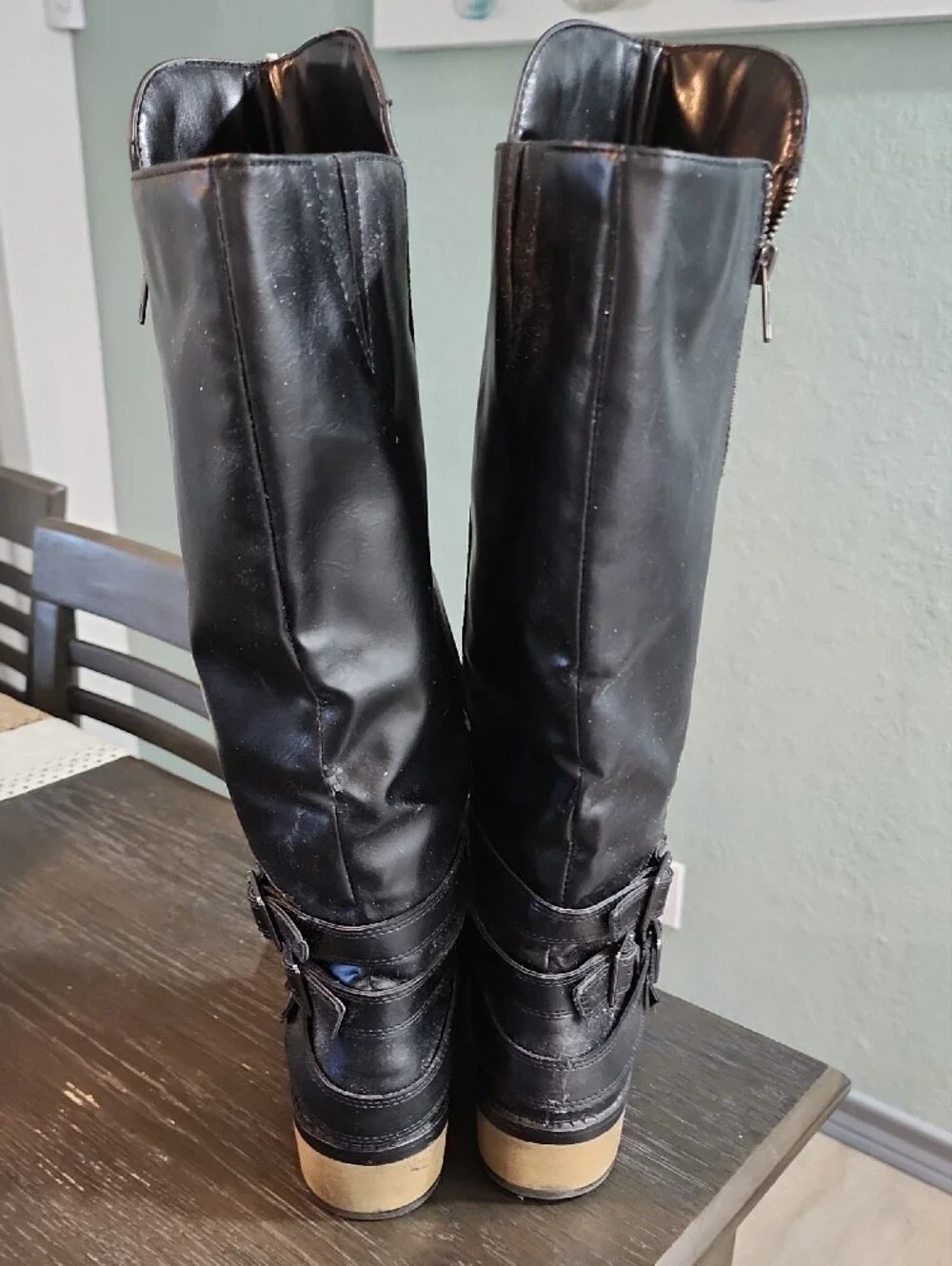 Classic Black Knee-High Womens Boots